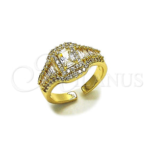 Gold Filled Ring — Multi Stone Ring Baguette and Cluster Design with — main product view — SKU 165425 | Oro Laminado anillo — Multi Stone Ring Baguette and Cluster diseño with — SKU 165425