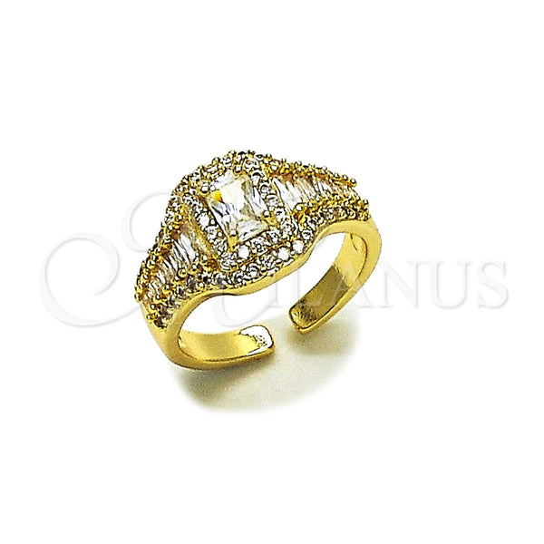 Gold Filled Ring — Multi Stone Ring Baguette and Cluster Design with — main product view — SKU 165425 | Oro Laminado anillo — Multi Stone Ring Baguette and Cluster diseño with — SKU 165425