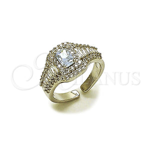White Gold Filled Ring — Multi Stone Ring Baguette and Cluster Design with — main product view — SKU 165426 | Oro Laminado Blanco anillo — Multi Stone Ring Baguette and Cluster diseño with — SKU 165426