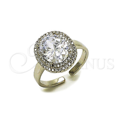 White Gold Filled Rhodium Gold-Filled Cluster Ring 01.424.0001.5 for wholesale, main product view