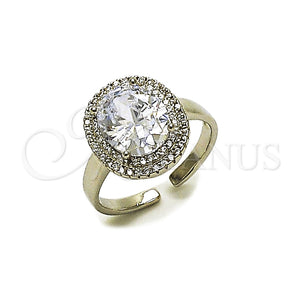 White Gold Filled Ring — Multi Stone Ring Cluster Design with White Cubic — main product view — SKU 165441 | Oro Laminado Blanco anillo — Multi Stone Ring Cluster diseño with blanco Cubic — SKU 165441