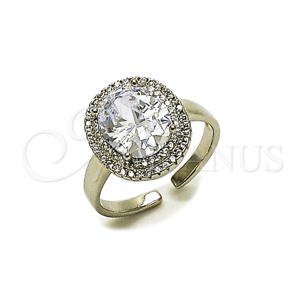 White Gold Filled Ring — Multi Stone Ring Cluster Design with White Cubic — main product view — SKU 165441 | Oro Laminado Blanco anillo — Multi Stone Ring Cluster diseño with blanco Cubic — SKU 165441