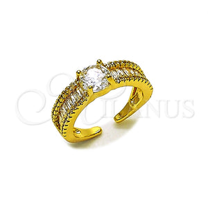 Gold Filled Ring — Multi Stone Ring Baguette and Cluster Design with — main product view — SKU 165477 | Oro Laminado anillo — Multi Stone Ring Baguette and Cluster diseño with — SKU 165477