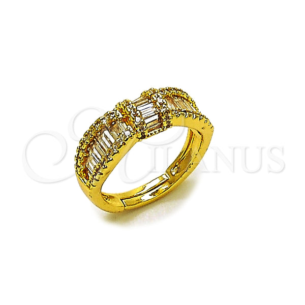 Gold Filled Ring — Multi Stone Ring Baguette and Cluster Design with — main product view — SKU 165480 | Oro Laminado anillo — Multi Stone Ring Baguette and Cluster diseño with — SKU 165480