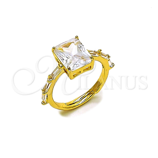 Gold Filled Ring — Multi Stone Ring Baguette Design with White Cubic — main product view — SKU 165481 | Oro Laminado anillo — Multi Stone Ring Baguette diseño with blanco Cubic — SKU 165481