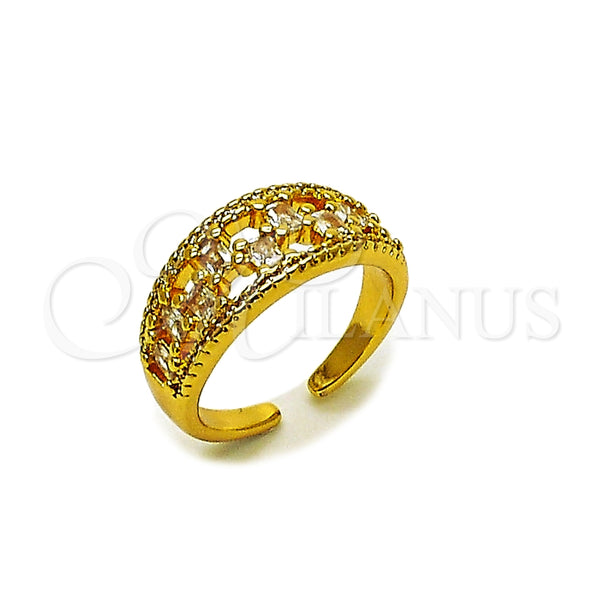 Gold Filled Ring — Multi Stone Ring Baguette and Cluster Design with — main product view — SKU 165485 | Oro Laminado anillo — Multi Stone Ring Baguette and Cluster diseño with — SKU 165485