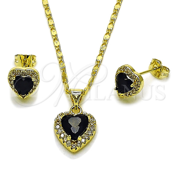 Gold Filled Ring — Earring and Pendant Adult Set Heart and Cluster — main product view — SKU 165491 | Oro Laminado anillo — Earring and Pendant Adult Set corazón and Cluster — SKU 165491