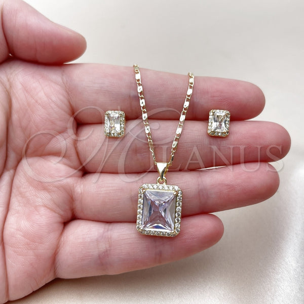 Gold Filled Ring — Earring and Pendant Adult Set Cluster Design with — alternate product view — SKU 165492 | Oro Laminado anillo — Earring and Pendant Adult Set Cluster diseño with — SKU 165492