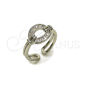 White Gold Filled Ring — Multi Stone Ring Baguette Design with White Cubic — main product view — SKU 165494 | Oro Laminado Blanco anillo — Multi Stone Ring Baguette diseño with blanco Cubic — SKU 165494