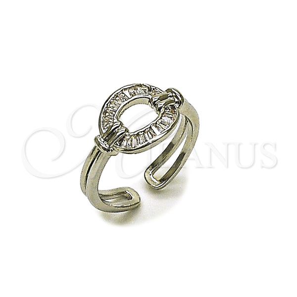 White Gold Filled Ring — Multi Stone Ring Baguette Design with White Cubic — main product view — SKU 165494 | Oro Laminado Blanco anillo — Multi Stone Ring Baguette diseño with blanco Cubic — SKU 165494
