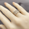 Rhodium Gold Filled Multi Stone Ring, with White Micro Pave, Polished, Rhodium Finish, 01.266.0084.1 (One size fits all)