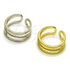 Rhodium Gold Filled Multi Stone Ring, with White Micro Pave, Polished, Rhodium Finish, 01.266.0084.1 (One size fits all)
