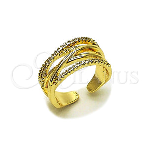 Gold Filled Ring — Multi Stone Ring with White Micro Pave Polished — main product view — SKU 165497 | Oro Laminado anillo — Multi Stone Ring with blanco Micro Pave pulido — SKU 165497