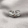 Rhodium Gold Filled Multi Stone Ring, with White Micro Pave, Polished, Rhodium Finish, 01.266.0086.1 (One size fits all)