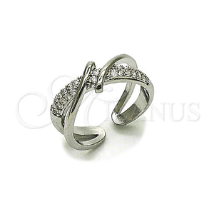 White Gold Filled Ring — Multi Stone Ring with White Micro Pave Polished — main product view — SKU 165500 | Oro Laminado Blanco anillo — Multi Stone Ring with blanco Micro Pave pulido — SKU 165500