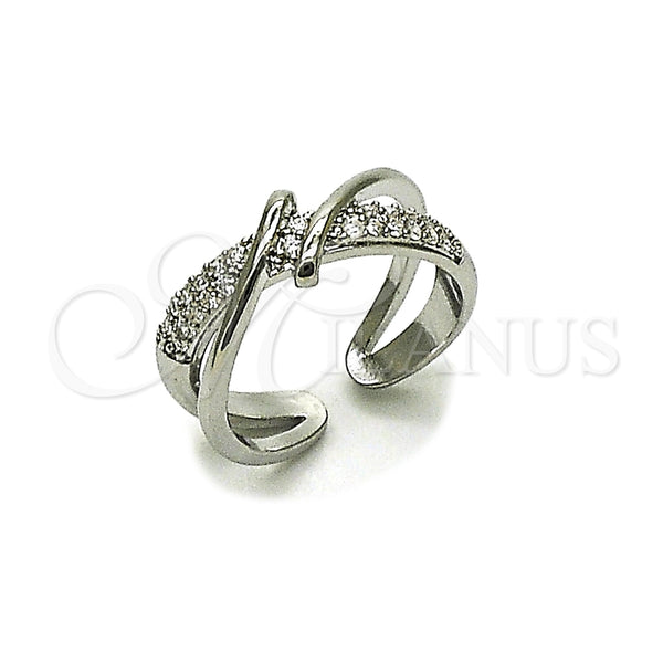 White Gold Filled Ring — Multi Stone Ring with White Micro Pave Polished — main product view — SKU 165500 | Oro Laminado Blanco anillo — Multi Stone Ring with blanco Micro Pave pulido — SKU 165500