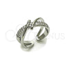 Rhodium Gold Filled Multi Stone Ring, with White Micro Pave, Polished, Rhodium Finish, 01.266.0086.1 (One size fits all)