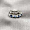 Rhodium Gold Filled Multi Stone Ring, with Sapphire Blue and White Cubic Zirconia, Polished, Rhodium Finish, 01.266.0087.3 (One size fits all)