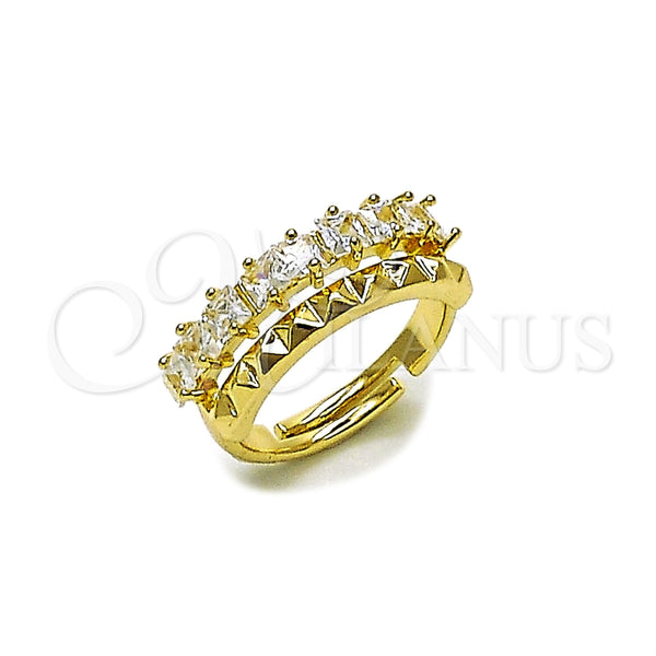 Gold Filled Ring — Multi Stone Ring with White Cubic Zirconia Polished — main product view — SKU 165505 | Oro Laminado anillo — Multi Stone Ring with blanco Cubic Zirconia pulido — SKU 165505