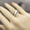 Rhodium Gold Filled Multi Stone Ring, with White Cubic Zirconia, Polished, Rhodium Finish, 01.266.0088.1 (One size fits all)