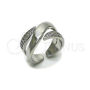 White Gold Filled Ring — Multi Stone Ring with White Cubic Zirconia Polished — main product view — SKU 165508 | Oro Laminado Blanco anillo — Multi Stone Ring with blanco Cubic Zirconia pulido — SKU 165508