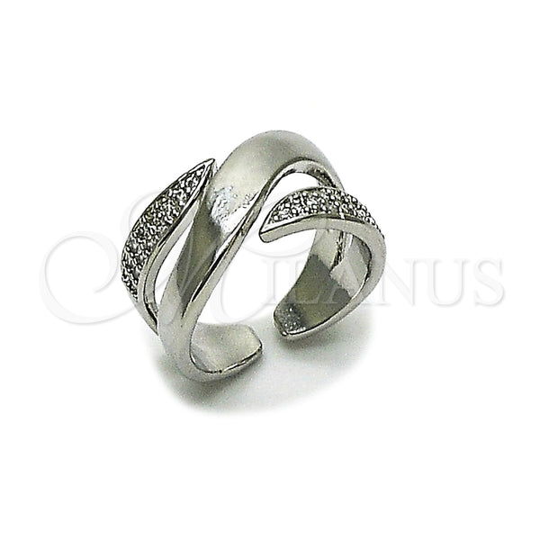 White Gold Filled Ring — Multi Stone Ring with White Cubic Zirconia Polished — main product view — SKU 165508 | Oro Laminado Blanco anillo — Multi Stone Ring with blanco Cubic Zirconia pulido — SKU 165508