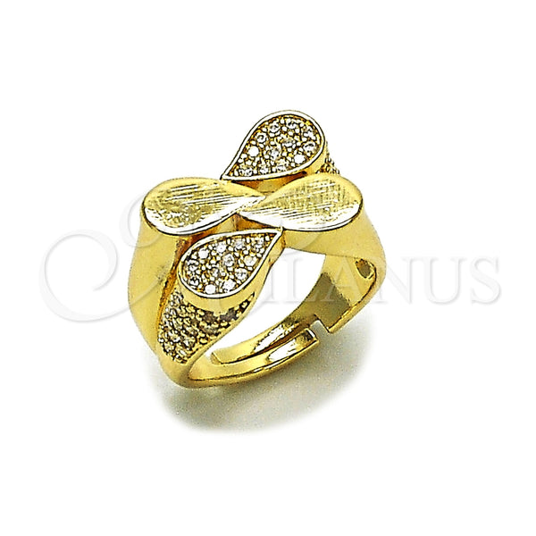 Gold Filled Ring — Multi Stone Ring Teardrop Design with White Cubic — main product view — SKU 165513 | Oro Laminado anillo — Multi Stone Ring Teardrop diseño with blanco Cubic — SKU 165513