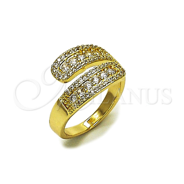 Gold Filled Ring — Multi Stone Ring Cluster and Teardrop Design with — main product view — SKU 165516 | Oro Laminado anillo — Multi Stone Ring Cluster and Teardrop diseño with — SKU 165516
