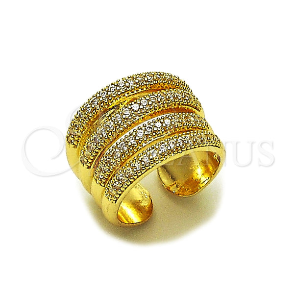 Gold Filled Ring — Multi Stone Ring with White Micro Pave Polished — main product view — SKU 165529 | Oro Laminado anillo — Multi Stone Ring with blanco Micro Pave pulido — SKU 165529