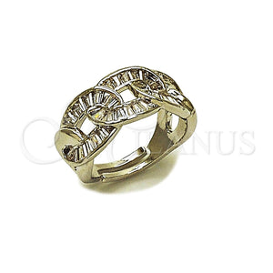White Gold Filled Ring — Multi Stone Ring Miami Cuban and Baguette Design — main product view — SKU 165531 | Oro Laminado Blanco anillo — Multi Stone Ring Miami Cuban and Baguette diseño — SKU 165531