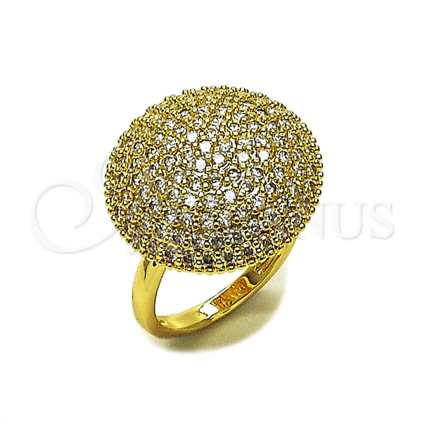 Gold Filled Ring — Multi Stone Ring Cluster and Ball Design with — main product view — SKU 165532 | Oro Laminado anillo — Multi Stone Ring Cluster and Ball diseño with — SKU 165532