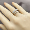 Rhodium Gold Filled Elegant Ring, with White Micro Pave, Polished, Rhodium Finish, 01.266.0053.1 (One size fits all)