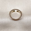 Oro Laminado Multi Stone Ring, Gold Filled Style with White Micro Pave, Polished, Golden Finish, 01.266.0103 (One size fits all)