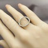Rhodium Gold Filled Multi Stone Ring, with White Micro Pave, Polished, Rhodium Finish, 01.266.0103.1 (One size fits all)
