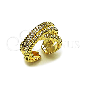 Gold Filled Ring — Multi Stone Ring with White Micro Pave Polished — main product view — SKU 165541 | Oro Laminado anillo — Multi Stone Ring with blanco Micro Pave pulido — SKU 165541