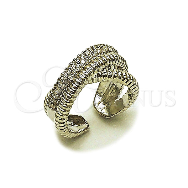 White Gold Filled Ring — Multi Stone Ring with White Micro Pave Polished — main product view — SKU 165542 | Oro Laminado Blanco anillo — Multi Stone Ring with blanco Micro Pave pulido — SKU 165542