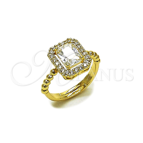 Gold Filled Ring — Multi Stone Ring Cluster Design with White Cubic — main product view — SKU 165545 | Oro Laminado anillo — Multi Stone Ring Cluster diseño with blanco Cubic — SKU 165545