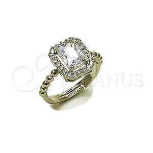 White Gold Filled Ring — Multi Stone Ring Cluster Design with White Cubic — main product view — SKU 165546 | Oro Laminado Blanco anillo — Multi Stone Ring Cluster diseño with blanco Cubic — SKU 165546