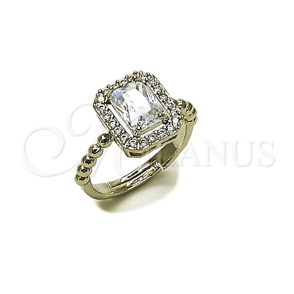 White Gold Filled Ring — Multi Stone Ring Cluster Design with White Cubic — main product view — SKU 165546 | Oro Laminado Blanco anillo — Multi Stone Ring Cluster diseño with blanco Cubic — SKU 165546