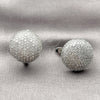 Rhodium Gold Filled Leverback Earring, with White Cubic Zirconia, Polished, Rhodium Finish, 02.266.0087.1.16