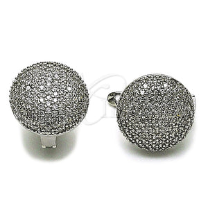 White Gold Filled Ring — Leverback Earring with White Cubic Zirconia Polished 02. — main product view — SKU 165550 | Oro Laminado Blanco anillo — Leverback Earring with blanco Cubic Zirconia pulido 02. — SKU 165550