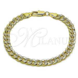 Gold Filled Bracelet — Basic Bracelet Miami Cuban Design Polished 04. Thickness — main product view — SKU 165573 | Oro Laminado brazalete — básico Bracelet Miami Cuban diseño pulido 04. Thickness — SKU 165573