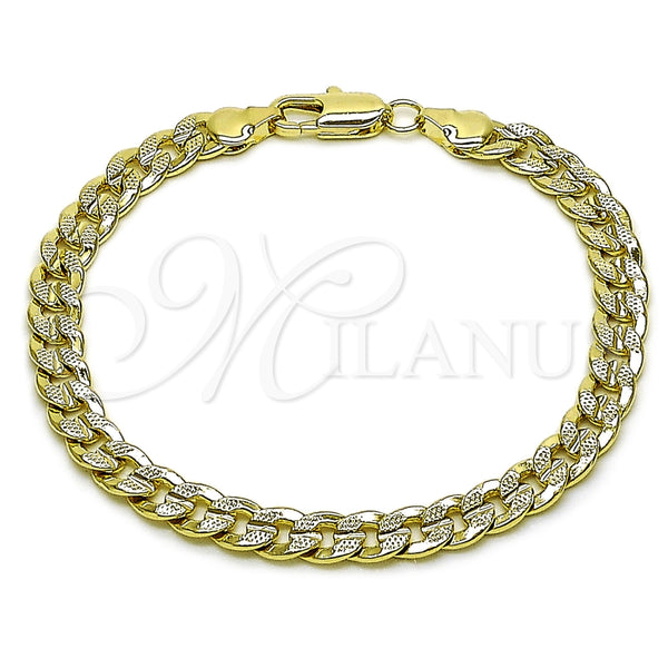 Gold Filled Bracelet — Basic Bracelet Miami Cuban Design Polished 04. Thickness — main product view — SKU 165573 | Oro Laminado brazalete — básico Bracelet Miami Cuban diseño pulido 04. Thickness — SKU 165573