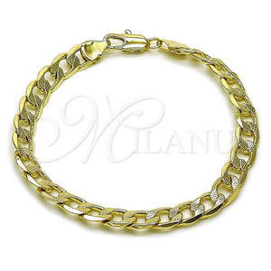 Gold Filled Bracelet — Basic Bracelet Curb Design Polished 04. Thickness 8 — main product view — SKU 165575 | Oro Laminado brazalete — básico Bracelet Curb diseño pulido 04. Thickness 8 — SKU 165575