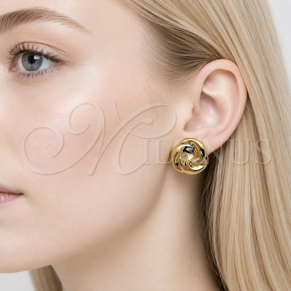 Stainless Steel Ring — Stud Earring Love Knot Design Polished 02. — alternate product view — SKU 165596 | Acero Inoxidable anillo — Stud Earring Love Knot diseño pulido 02. — SKU 165596