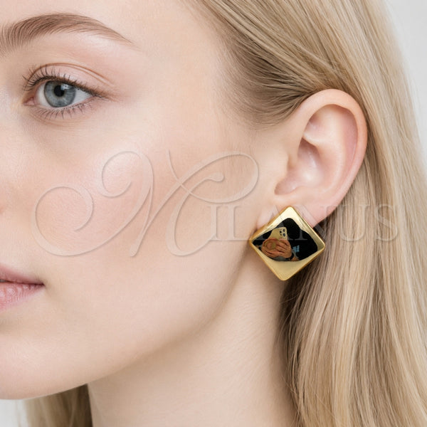 Stainless Steel Ring — Stud Earring Polished 02. — alternate product view — SKU 165597 | Acero Inoxidable anillo — Stud Earring pulido 02. — SKU 165597