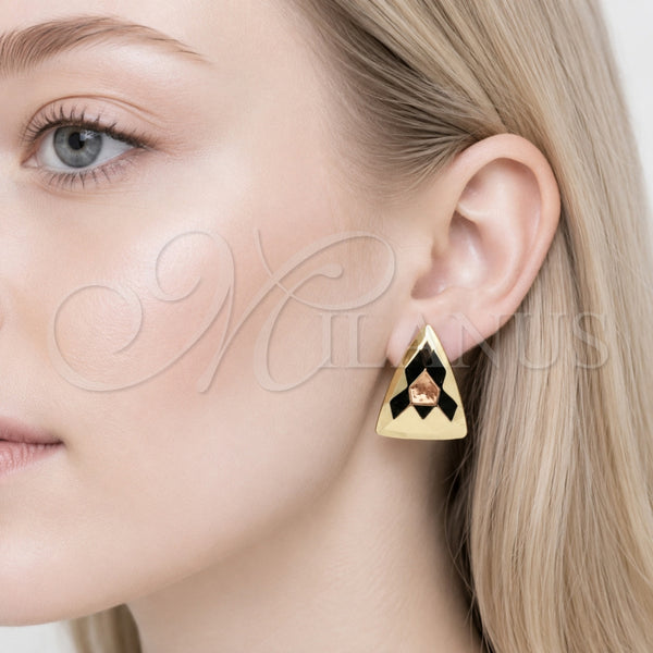 Stainless Steel Ring — Stud Earring Polished 02. — alternate product view — SKU 165599 | Acero Inoxidable anillo — Stud Earring pulido 02. — SKU 165599