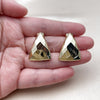Stainless Steel Stud Earring, Polished, Golden Finish, 02.467.0006
