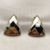 Stainless Steel Stud Earring, Polished, Golden Finish, 02.467.0006