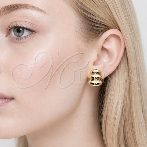 Stainless Steel Ring — Stud Earring Polished 02. — alternate product view — SKU 165600 | Acero Inoxidable anillo — Stud Earring pulido 02. — SKU 165600